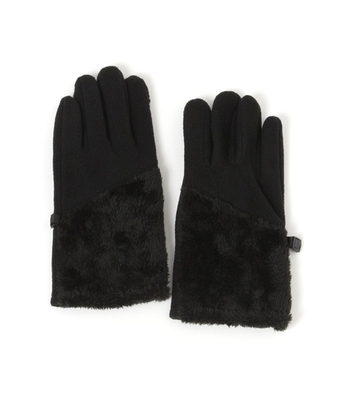 GLOBAL WORK（グローバルワーク）の「フリースボアグローブ/606780（手袋・メンズ・ブラック/グレー・FREE）」の3枚目の写真