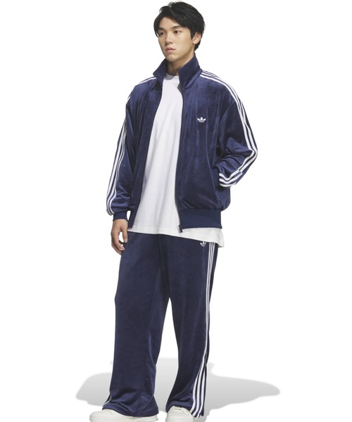 adidas（アディダス）の「adidas FB TT VELOUR / アディダス ファイヤーバード トラックトップ ベロア（その他アウター・メンズ・ネイビー・XXL/XL/L/M/S）」の6枚目の写真