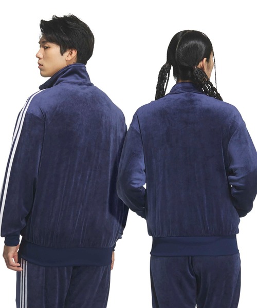 adidas（アディダス）の「adidas FB TT VELOUR / アディダス ファイヤーバード トラックトップ ベロア（その他アウター・メンズ・ネイビー・XXL/XL/L/M/S）」の4枚目の写真