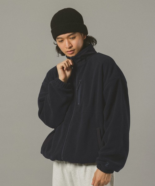 SIGNAL SPORTS（シグナルスポーツ）の「【SIGNAL SPORTS】Fleece Zip Blouson（ブルゾン・メンズ・ネイビー/グレー・MEDIUM/LARGE）」の3枚目の写真