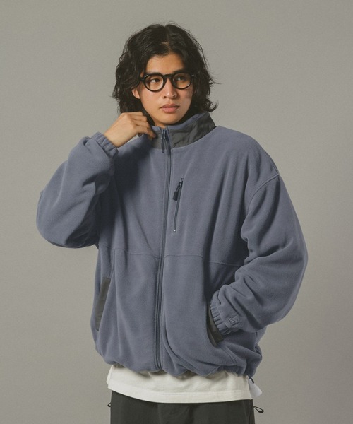 SIGNAL SPORTS（シグナルスポーツ）の「【SIGNAL SPORTS】Fleece Zip Blouson（ブルゾン・メンズ・ネイビー/グレー・MEDIUM/LARGE）」の9枚目の写真