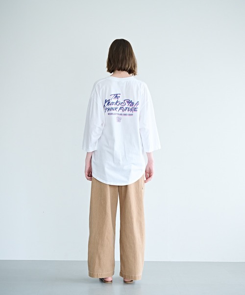 kha:ki（カーキ）の「「KHA:KI / カーキ」7th TEE -LOVE BEGETS LOVE-（Tシャツ/カットソー・レディース・ホワイト系5/ブラック/ホワイト系4・1）」の14枚目の写真