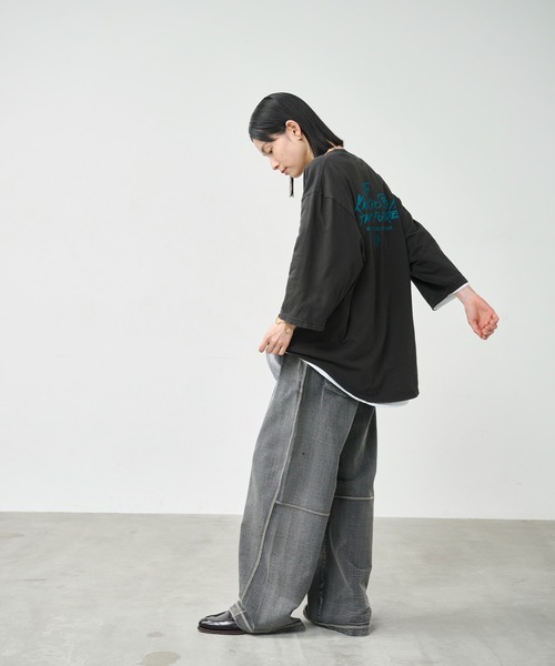 kha:ki（カーキ）の「「KHA:KI / カーキ」7th TEE -LOVE BEGETS LOVE-（Tシャツ/カットソー・レディース・ホワイト系5/ブラック/ホワイト系4・1）」の17枚目の写真