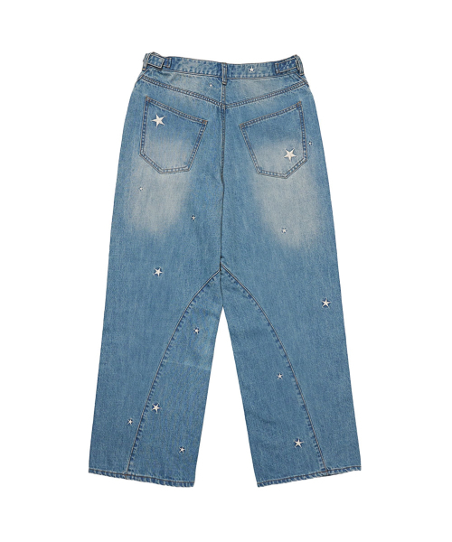 SCHISM INDUCING(スキズムインデューシング)の「STAR TWISTED JEANS BLUE(デニムパンツ・レディース・その他・MEDIUM/LARGE)」の3枚目の写真