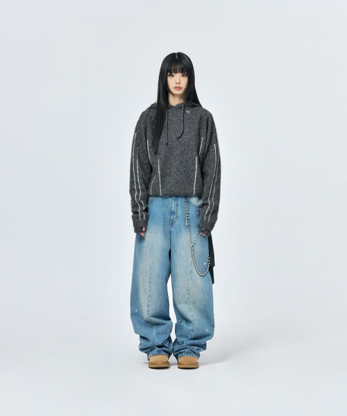 SCHISM INDUCING(スキズムインデューシング)の「STAR TWISTED JEANS BLUE(デニムパンツ・レディース・その他・MEDIUM/LARGE)」の7枚目の写真