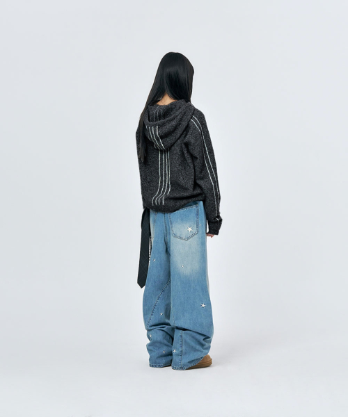 SCHISM INDUCING(スキズムインデューシング)の「STAR TWISTED JEANS BLUE(デニムパンツ・レディース・その他・MEDIUM/LARGE)」の9枚目の写真