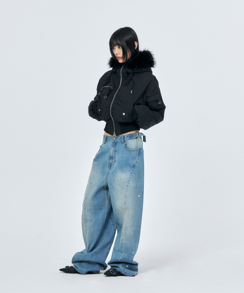 SCHISM INDUCING(スキズムインデューシング)の「STAR TWISTED JEANS BLUE(デニムパンツ・レディース・その他・MEDIUM/LARGE)」の12枚目の写真
