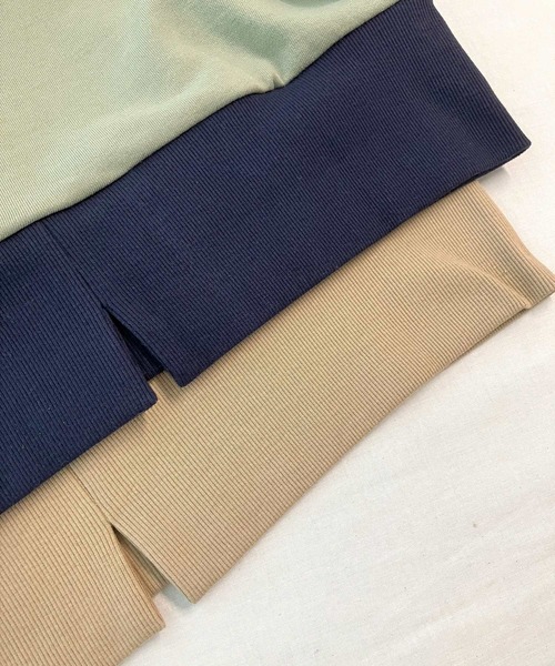 Q（キュー）の「フェイクレザープルオーバー（スウェット・レディース・カーキ/ベージュ・MEDIUM）」の15枚目の写真