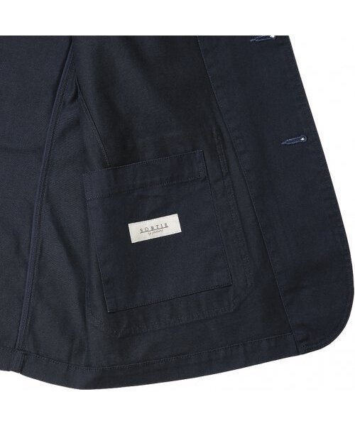 sortie(ソルティ)の「Tura Cotton Washed Jacket (Navy)(テーラードジャケット・メンズ・その他・X-LARGE/MEDIUM/LARGE)」の7枚目の写真