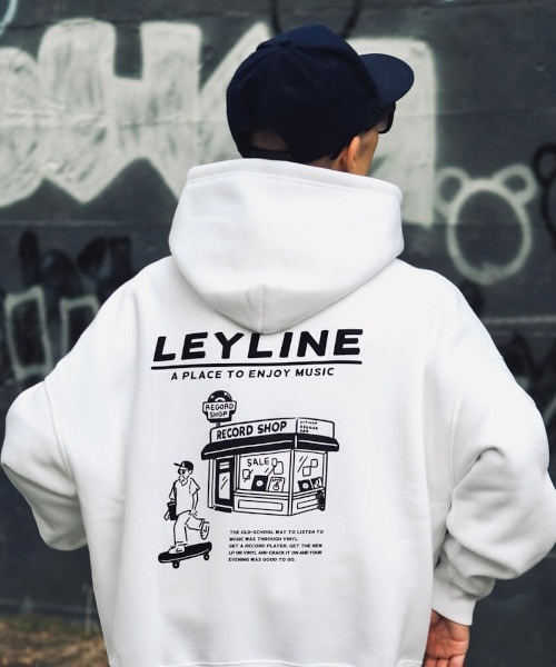 Leyline(レイライン)の「【Leyline】Record shop smith parka(パーカー・メンズ・ホワイト/ブラック・L/XL)」の1枚目の写真