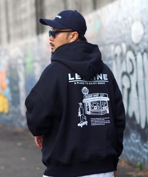 Leyline(レイライン)の「【Leyline】Record shop smith parka(パーカー・メンズ・ホワイト/ブラック・L/XL)」の2枚目の写真