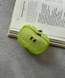 LOWO（ロワ）の「フードモチーフ バレッタ ヘアクリップ 大きめ ハーフアップ ヘアアクセサリー バンスクリップ（バレッタ/ヘアクリップ）」