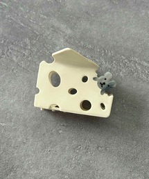 LOWO（ロワ）の「フードモチーフ バレッタ ヘアクリップ 大きめ ハーフアップ ヘアアクセサリー バンスクリップ（バレッタ/ヘアクリップ）」