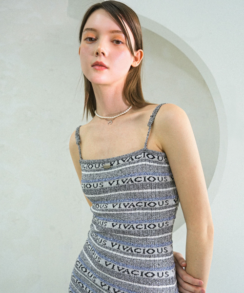 Vivacious(ビバシャス)の「VIVACIOUS Knit OPS PINK(ワンピース・レディース・ピンク・SMALL)」の2枚目の写真