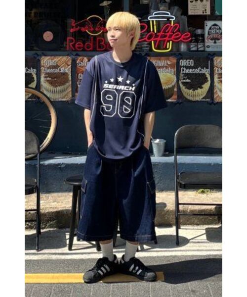SEARCH410(サーチ410)の「ナインティーン クールジャージ 半袖Tシャツ ネイビー(Tシャツ/カットソー・メンズ・その他・MEDIUM/LARGE)」の6枚目の写真
