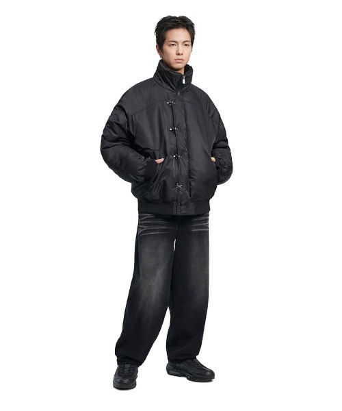 WANNA　中綿　ブルゾン　ジャケット　ボンバージャケット　ブラック　ＸＬ WANNA 中綿 ブルゾン ジャケット ボンバージャケット ブラック XL