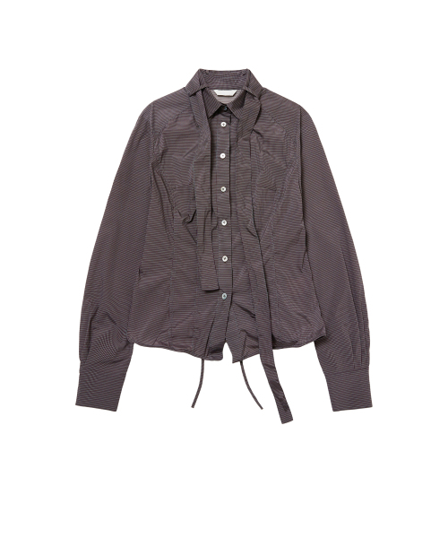 SEEN（シーン）の「TIE STICHED NYLON SHIRTS (Check Pattern)（シャツ/ブラウス・レディース・その他・SMALL/MEDIUM）」の2枚目の写真