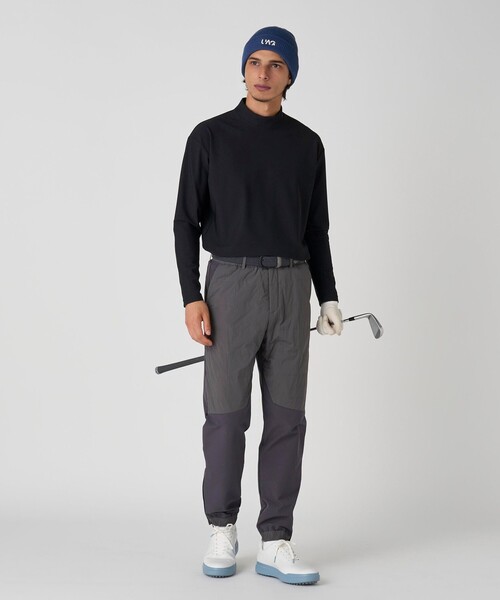 UNITED ARROWS GOLF（ユナイテッドアローズゴルフ）の「メンズ カルバック 裏地フリース 中わた入り ジョガーパンツ 撥水 ヨコストレッチ（その他パンツ・メンズ・ライトグレー/ブラック・XL/M/L）」の21枚目の写真
