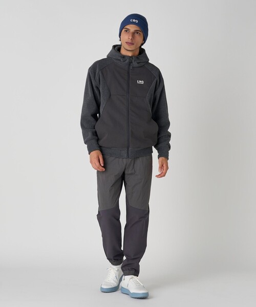 UNITED ARROWS GOLF（ユナイテッドアローズゴルフ）の「メンズ カルバック 裏地フリース 中わた入り ジョガーパンツ 撥水 ヨコストレッチ（その他パンツ・メンズ・ライトグレー/ブラック・XL/M/L）」の22枚目の写真