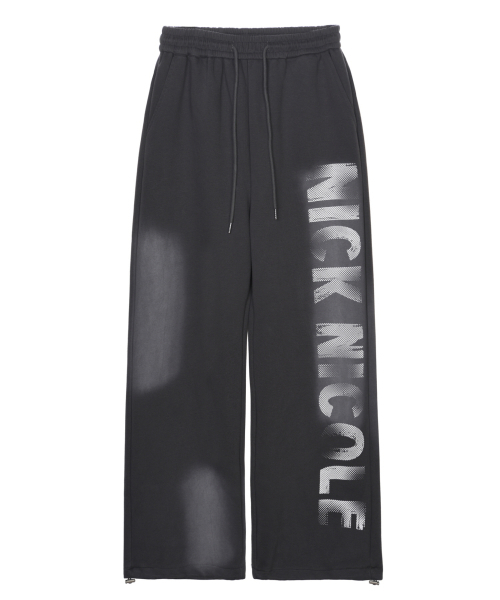 NICK&NICOLE（ニックアンドニコール）の「GRADATION LOGO SWEAT STRING PANTS_CHARCOAL（スウェットパンツ・レディース・その他・FREE）」の5枚目の写真