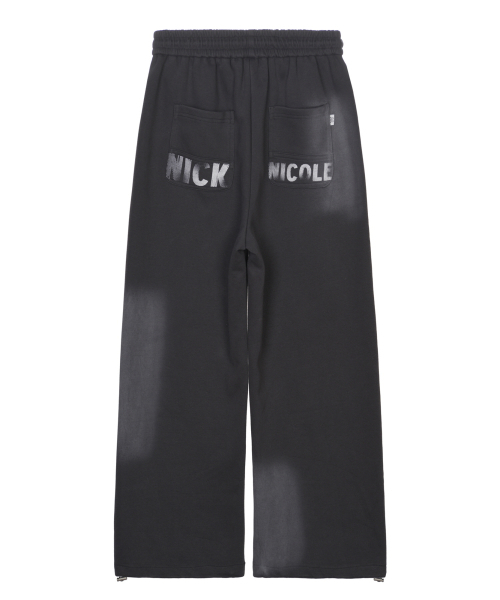 NICK&NICOLE（ニックアンドニコール）の「GRADATION LOGO SWEAT STRING PANTS_CHARCOAL（スウェットパンツ・レディース・その他・FREE）」の6枚目の写真