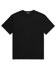 オーバーサイズ 20番手 無地 半袖Tシャツ (VIPTS010) ブラック