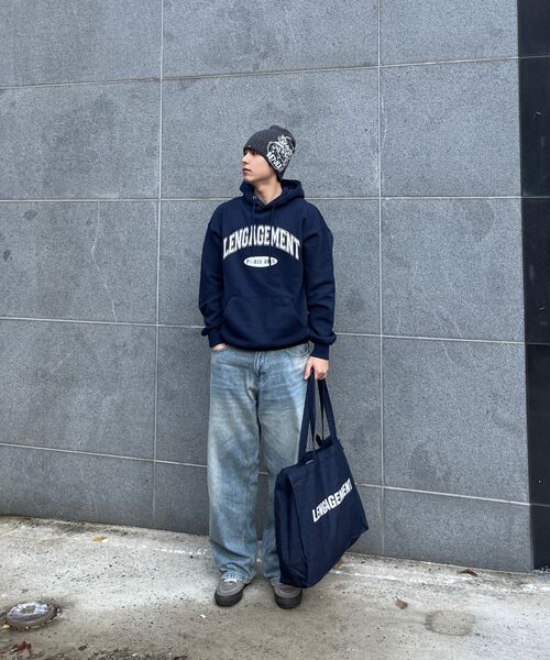 LENGAGEMENT（ランガージュマン）の「アーチロゴフードパーカー [ネイビー]（パーカー・レディース・その他・MEDIUM/LARGE/X-LARGE）」の14枚目の写真