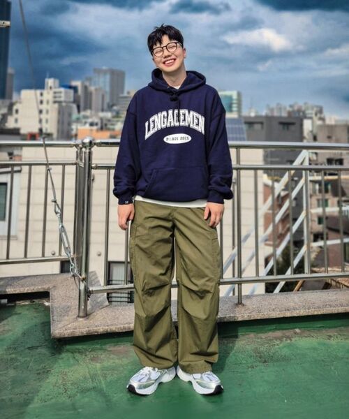 LENGAGEMENT（ランガージュマン）の「アーチロゴフードパーカー [ネイビー]（パーカー・レディース・その他・MEDIUM/LARGE/X-LARGE）」の12枚目の写真