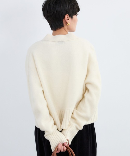 BARNYARDSTORM（バンヤードストーム）の「BARNYARDSTORM / ショートウールカーディガン（カーディガン/ボレロ・レディース・グレー/オフホワイト/ブラック・FREE）」の16枚目の写真