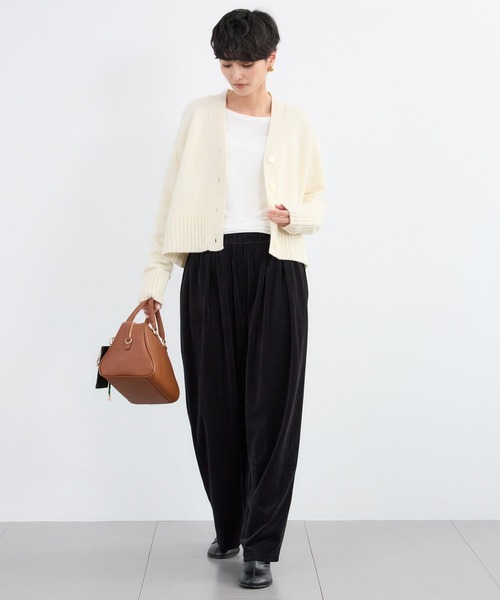 BARNYARDSTORM（バンヤードストーム）の「BARNYARDSTORM / ショートウールカーディガン（カーディガン/ボレロ・レディース・グレー/オフホワイト/ブラック・FREE）」の17枚目の写真