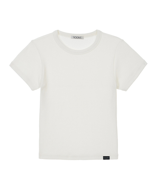 VOONT(ブント)の「VT Basic Tee (WHITE)(Tシャツ/カットソー・レディース・ホワイト・SMALL/MEDIUM)」の1枚目の写真