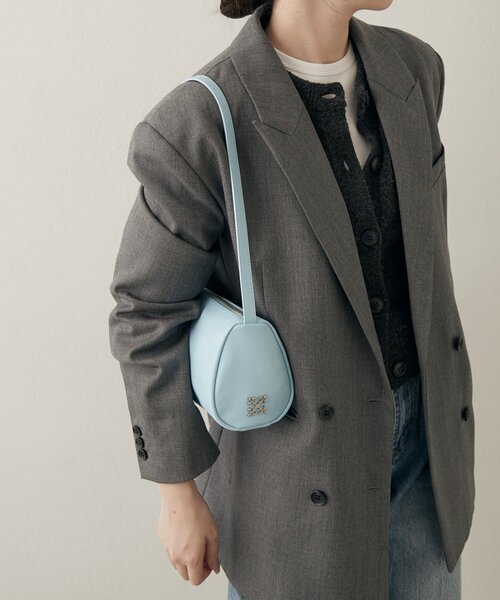 ソフトレザーロールショルダーバッグ（ショルダーバッグ）｜russet