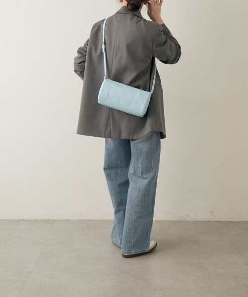 ソフトレザーロールショルダーバッグ（ショルダーバッグ）｜russet