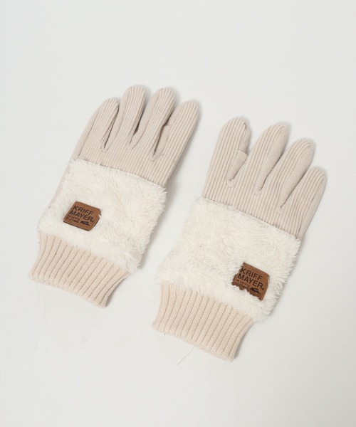 セール】KRIFF MAYER スマホ指対応 切替 ミトン グローブ 手袋 男女