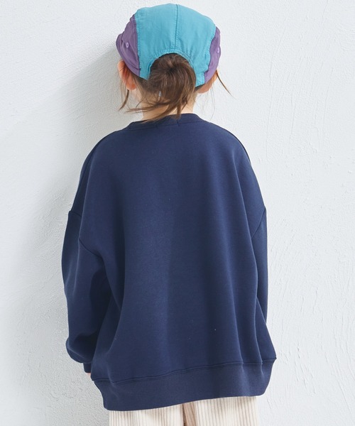 pairmanon(ペアマノン)の「【ぬくふわ】ユニセックス 裏起毛 フード フォトプリント トレーナー(スウェット・キッズ・アイボリー/ネイビー/ベージュ・150/140/130/120/110/100/90)」の16枚目の写真