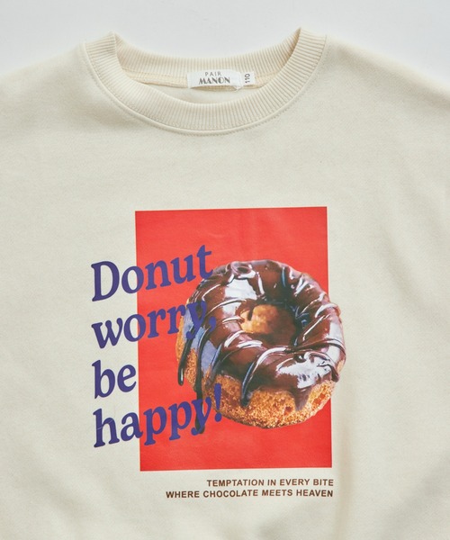 pairmanon(ペアマノン)の「【ぬくふわ】ユニセックス 裏起毛 フード フォトプリント トレーナー(スウェット・キッズ・アイボリー/ネイビー/ベージュ・150/140/130/120/110/100/90)」の22枚目の写真