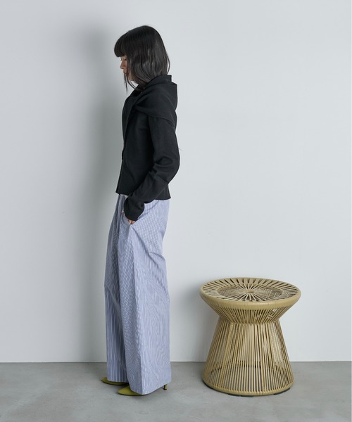 THE YOn(ザヨン)の「ラッフルベルトセットストライプイージーパンツ(その他パンツ・レディース・グレー/ウィート/サックスブルー・FREE)」の14枚目の写真