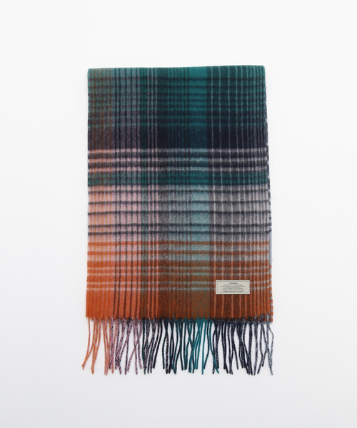 JOURNAL STANDARD relume（ジャーナルスタンダード　レリューム）の「ウール ベーシック マフラー（マフラー・メンズ・チャコールグレー/ライトブルー/ブラウン/ダークブルー/ブラック・FREE）」の4枚目の写真