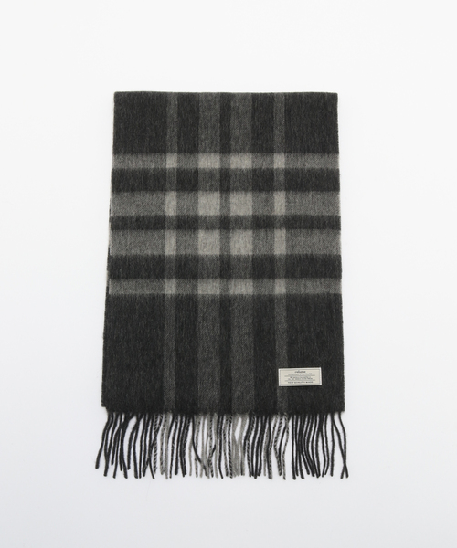 JOURNAL STANDARD relume（ジャーナルスタンダード　レリューム）の「ウール ベーシック マフラー（マフラー・メンズ・チャコールグレー/ライトブルー/ブラウン/ダークブルー/ブラック・FREE）」の2枚目の写真