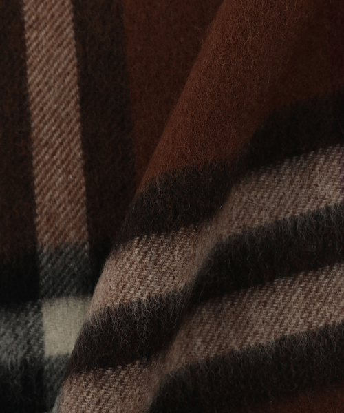 JOURNAL STANDARD relume（ジャーナルスタンダード　レリューム）の「ウール ベーシック マフラー（マフラー・メンズ・チャコールグレー/ライトブルー/ブラウン/ダークブルー/ブラック・FREE）」の7枚目の写真