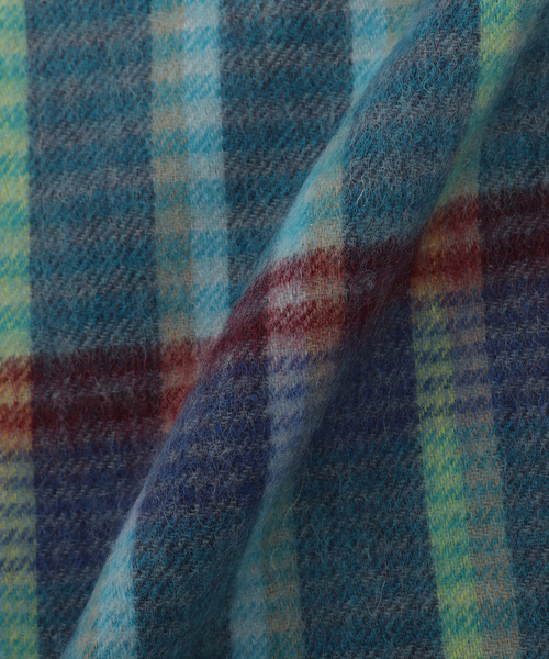 JOURNAL STANDARD relume（ジャーナルスタンダード　レリューム）の「ウール ベーシック マフラー（マフラー・メンズ・チャコールグレー/ライトブルー/ブラウン/ダークブルー/ブラック・FREE）」の6枚目の写真