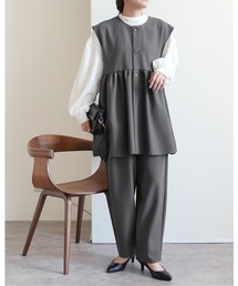 reca | ペプラムベスト×カーブパンツ2点セット(スーツセット)