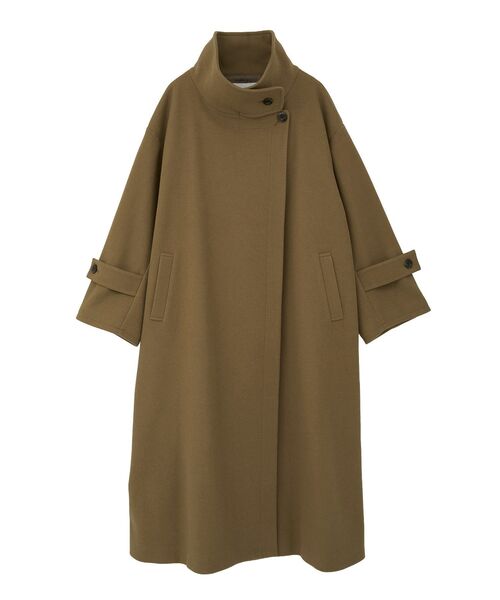 CRAFT STANDARD BOUTIQUE（クラフトスタンダードブティック）の「メルトンロングコート（その他アウター・レディース・キャメル/杢グレー・FREE）」の14枚目の写真