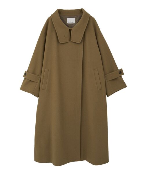 CRAFT STANDARD BOUTIQUE（クラフトスタンダードブティック）の「メルトンロングコート（その他アウター・レディース・キャメル/杢グレー・FREE）」の15枚目の写真