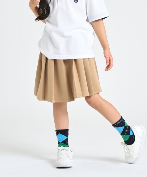COMME CA ISM（コムサイズム）の「インナーパンツ付き プリーツスカート（スカート・キッズ・オートミール/ネイビー/ベージュ・100cm/110cm/120cm/130cm/140cm/150cm）」の2枚目の写真