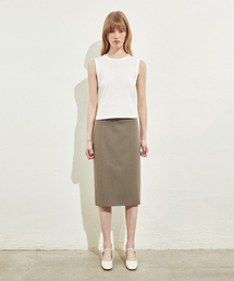 RIDIFI（リディフィ）の「H-LINE MIDI SKIRT_BROWN（スカート）」
