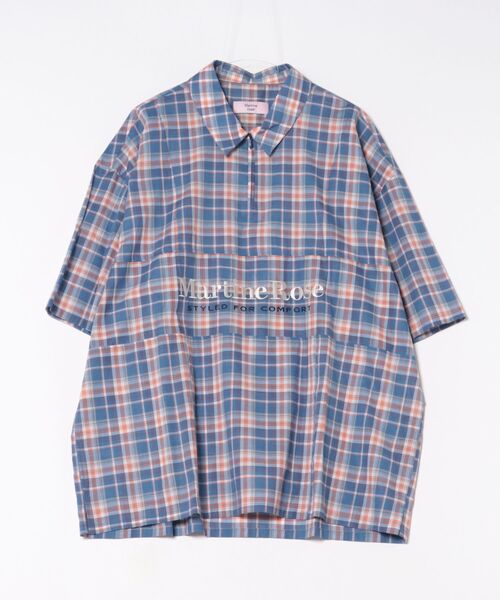 MARTIN ROSE — SS ZIP SHIRT (рубашка с молнией)