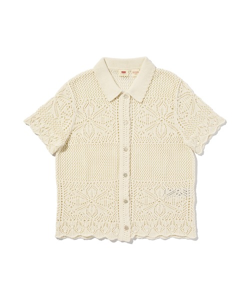Levi's(リーバイス)の「Levi's/リーバイス スザンナ フローラル クロシェ シャツ(ニット/セーター・レディース・ホワイト・XS/S/M)」の8枚目の写真