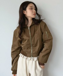 Jewelobe（ジュエローブ）の「ハイネックショートライトブルゾン（ブルゾン）」