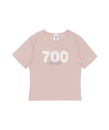 700 キュートドット半袖Tシャツ(ピンク)